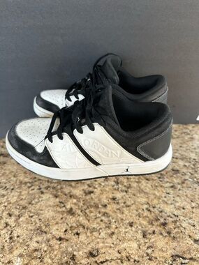 Jordan Kids Black and White Sneakers